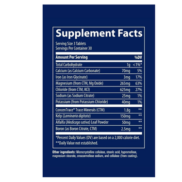 ConcenTrace Trace Minerals Tablets